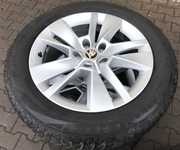 Alu kolo originál ŠKODA 7x17“ ET45, 5x112x57 a Falken EuroAll Season AS210 215/55 R17 98V XL 80%