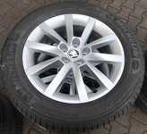 Alu kolo originál ŠKODA 6x16" ET38, 5x100x57 a Michelin Energy Saver 205/55 R16 91V