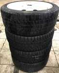 Alu kolo originál MINI 7x17“ ET48, 4x100x56 a 2ks Bridgestone Blizzak LM25 205/45 R17 84V RFT 0%, 2ks Hankook W310 Winter i*cept Evo 205/45 R17 84V RFT 80%