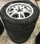 Alu kolo originál VOLVO 6.5x16" 5x108x63.3 ET43 a Nokian WR D4 215/55 R16 97H XL 40%