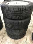 Alu kolo originál VOLVO 6.5x16" 5x108x63.3 ET43 a Nokian WR D4 215/55 R16 97H XL 40%