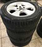 Alu kolo originál VOLVO 7x16" 5x108x63.3 ET50 a Nokian Line 225/55 R16 99W XL 80%