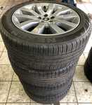 Alu kolo originál LAND ROVER 9.5x20“ ET53 5x120x72.5 a NEXEN N PRIZ RH7 255/50 R20 105H 99% + čidla tlaku TPMS