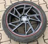 Alu kolo MOTEC 8.5x19“ ET35, 5x112x66.5 a Dunlop SP Sport Maxx 050 245/40 R19 94W RFT 30% + čidla tlaku TPMS