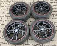 Alu kolo MOTEC 8.5x19“ ET35, 5x112x66.5 a Dunlop SP Sport Maxx 050 245/40 R19 94W RFT 30% + čidla tlaku TPMS