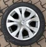 Alu kolo originál CITROEN 6.5x17" 4x108x65 ET26 a Yokohama V902A W.drive 215/50 R17 95V FR XL 70% + 1ks Alu