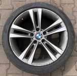 Alu kolo originál BMW 8x18" ET34, 5x120x72.5 a Pirelli Winter 240 SottoZero II 225/45 R18 95V XL * RFT 20% + čidla tlaku TPMS