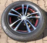 Alu kolo HRS 7x17“ ET40, 5x112x66.5 a Bridgestone Turanza T005 Driveguard 225/55 R17 101W XL RFT 100%