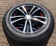 Alu kolo HRS 7x17“ ET40, 5x112x66.5 a Bridgestone Turanza T005 Driveguard 225/55 R17 101W XL RFT 100%