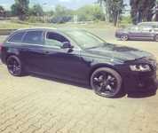 AUDI A4 jsme obuli na Alu kolo originál AUDI 8.5x19" ET32 5x112x66.5 a Minerva F105 255/35 R19 96Y