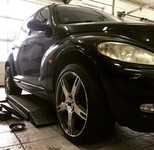 CHRYSLER PT CRUISER jsme obuli na Alu kolo AEZ 8x18" ET32, 5x100x57 a Continental SportContact 5 225/40 R18 92Y