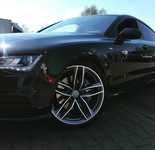 AUDI A7 jsme obuli na Alu kolo originál AUDI RS6 9.5x21" ET25, 5x112x66.5 a Pirelli PZero 285/30 R21 100Y XL RO1 + čidla tlaku TPMS