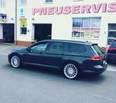 VW PASSAT jsme obuli na Alu kolo KESKIN 8.5x19“ ET45, 5x112x57 a Altenzo Sports Comforter 235/40 R19 96Y XL