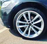 AUDI A6 jsme obuli na Alu kolo originál AUDI 8.5x19" ET32, 5x112x66.5 a Continental SportContact 3 255/40 R19 100Y