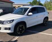 VW TIGUAN jsme obuli na Alu kolo MILLE MIGLIA 8x18“ ET30, 5x112x57 a Bridgestone Dueler H/P Sport 235/50 R18 97V