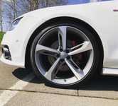 AUDI A7 jsme obuli na Alu kolo originál AUDI 9x21" ET35, 5x112x66.5 a Continental ContiSportContact 5P 275/30 R21 98Y XL RO1