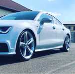 AUDI A7 jsme obuli na Alu kolo originál AUDI 9x21" ET35, 5x112x66.5 a Dunlop SP Sport Maxx RT 265/30 R21 96Y XL RO1