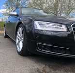 AUDI A8 jsme obuli na Alu kolo originál AUDI 9x21" ET35, 5x112x66.5 a Pirelli Winter SottoZero III 275/35 R21 103W XL RO1 + čidla tlaku TPMS