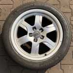 Alu kolo originál AUDI 7.5x17" ET28 5x112x66.5 a Michelin Alpin 5 225/50 R17 98H XL 50%