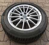 Alu kolo originál AUDI 7.5x17" ET29 5x112x66.5 a Continental WinterContact TS850 P 225/50 R17 98H XL AO 70%