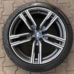 Alu kolo originál BMW 5x112x66.5 Přední 8x19" ET26 a Pirelli Winter SottoZero III 245/40 R19 98V * RFT 60%, Zadní 9x19" ET41 a Pirelli Winter SottoZero III 275/35 R19 100V * RFT 50% + čidla tlaku TPMS