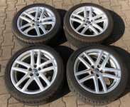 Alu kolo originál VW 7.5x17" ET35, 5x100x57 a Matador MP47 Hectorra 3 225/45 R17 94Y 90%