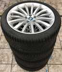 Alu kolo originál BMW 5x112x66.5 Přední 8x19" ET30 a Pirelli Winter SottoZero III 245/40 R19 98V * RFT 60%, Zadní 9x19" ET44 a Pirelli Winter SottoZero III 275/35 R19 100V * RFT 50% + čidla tlaku TPMS