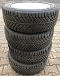 Alu kolo originál VW 6.5x16" ET46 5x112x57 a Goodyear Vector 4Seasons 205/55 R16 94V AO 40%