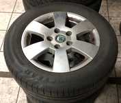 Alu kolo originál ŠKODA 6x15“ ET47, 5x112x57 a Goodyear EfficientGrip Performance 195/65 R15 91H 60%