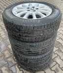 Alu kolo originál PEUGEOT 7x16 5x108x65 ET38 a Pirelli P7 Cinturato 215/60 R16 99H XL 70%