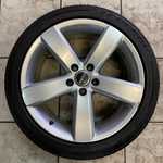 Alu kolo originál AUDI 8x18" ET41 5x112x57 a Tracmax X-Privilo TX-3 225/45 R18 95Y XL 10%