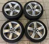 Alu kolo originál AUDI 8x18" ET41 5x112x57 a Tracmax X-Privilo TX-3 225/45 R18 95Y XL 10%