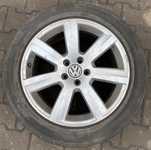 Alu kolo originál VW 7.5x18" ET40 5x112x57 a Michelin Pilot Alpin PA4 235/50 R18 101V XL 20%