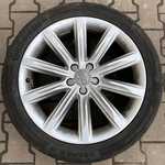 Alu kolo originál AUDI 8x19" ET26 5x112x66.5 a Continental SportContact 5 255/40 R19 100Y XL AO 40%