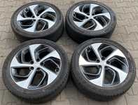 Alu kola originál HYUNDAI 7.5x19“ ET53, 5x114.3x67 a 2ks Uniroyal RainSport 5 245/45 R19 102Y XL 80% a 2ks Continental SportContact 5 245/45 R19 98W 10%