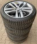 Alu kolo originál VW 7.5x18“ ET51, 5x112x57 a Pirelli Winter 210 SottoZero III 225/40 R18 92H 80%