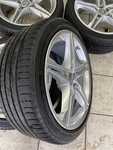 Alu kolo originál AUDI 8x18" ET40 5x112x66.5 a Saetta Touring 2 225/40 R18 92Y XL 80%