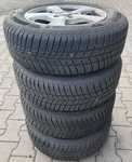 Alu kolo MSW 6.5x15" ET45, 5x112x57 a Barum Polaris 5 195/65 R15 91T 95%