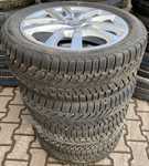 Alu kolo originál AUDI 6x17" ET48 5x112x57 a Bridgestone Blizzak LM-32 205/50 R17 93H XL AO 90%