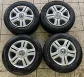 Alu kolo originál VW 7x16“ ET55, 5x120x65 a GT Radial Maxmiler WT 215/65 R16 C 109T 30%