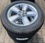 Alu kolo originál VW 5.5x15" ET40, 5x100x57 a Bridgestone Blizzak LM005 185/65 R15 88T