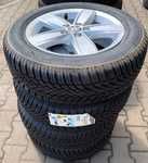 Alu kolo originál VW 5.5x15" ET40, 5x100x57 a Bridgestone Blizzak LM005 185/65 R15 88T