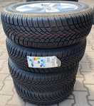 Alu kolo originál VW 5.5x15" ET40, 5x100x57 a Bridgestone Blizzak LM005 185/65 R15 88T