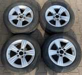 Alu kolo originál BMW 7.5x16" ET37, 5x120x72.5 a Bridgestone Blizzak LM32 225/55 R16 95H * RUNFLAT 10%