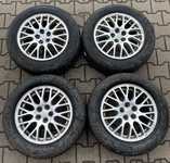 Alu kola originál SUBARU 6.5x16" ET48, 5x100x56 a Riken Road Performance 215/60 R16 99V XL 40%