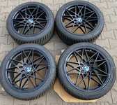 Alu kolo MAM B2 8.5x19“ ET30, 5x112x66.5 a Kumho WP71 WinterCraft 245/40 R19 98V 70% + čidla tlaku TPMS