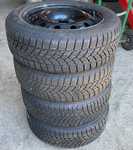 Plechový disk KFZ 7760 6Jx15 5x100x57 ET38 a Firestone Winterhawk 3 185/60 R15 84T 80%