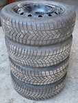 Plechový disk KFZ 7760 6Jx15 5x100x57 ET38 a Firestone Winterhawk 3 185/60 R15 84T 80%