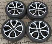 Alu kolo originál CITROEN 7x17" 4x108x65 ET26 a 2ks Dunlop SP Sport 01 205/45 R17 84W 40% a 2ks Bridgestone Potenza RE050A 205/45 R17 88V 40%