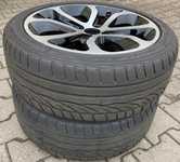 Alu kolo originál CITROEN 7x17" 4x108x65 ET26 a 2ks Dunlop SP Sport 01 205/45 R17 84W 40% a 2ks Bridgestone Potenza RE050A 205/45 R17 88V 40%